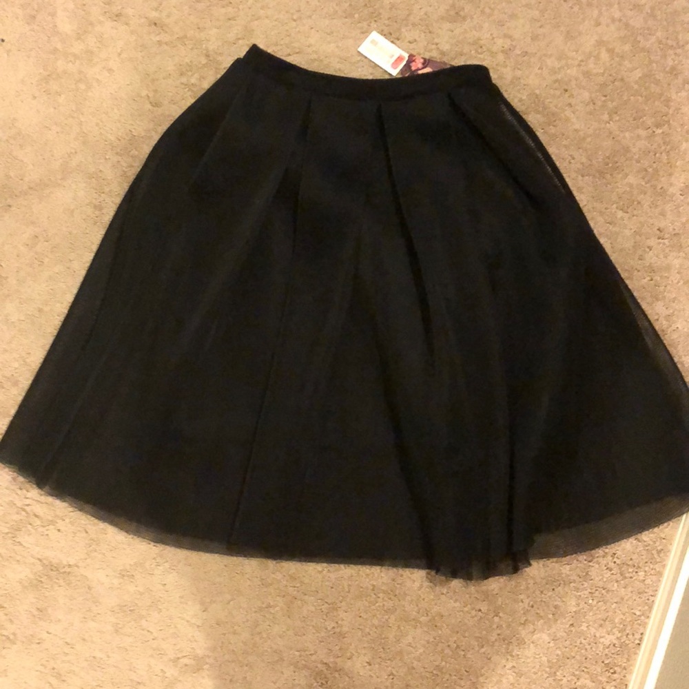 Black tulle skirt